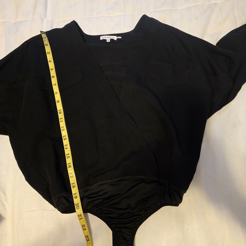 Good American Women's Utility Wrap Bodysuit Size Color Black - Picture 4 of 9